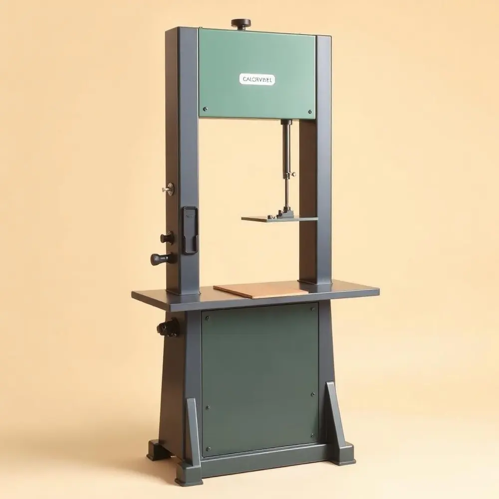 Cedar Hollow BS-14 14" Shop Bandsaw with Cast-Iron Frame on a plain background